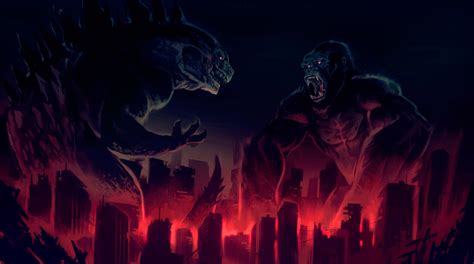 King Kong vs Godzilla Artwork Wallpaper, HD Artist 4K Wallpapers ...