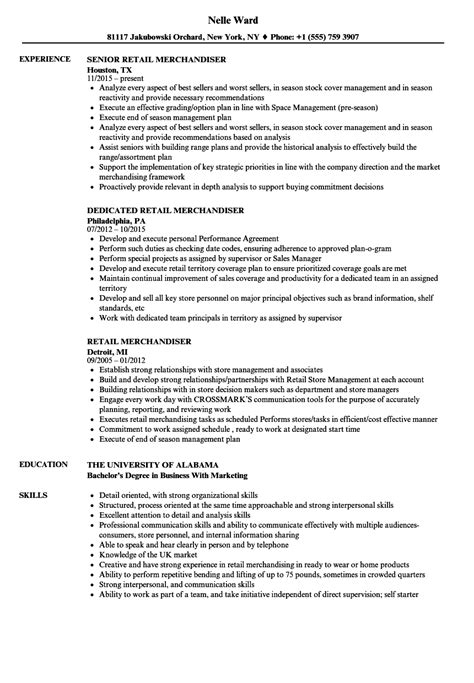 Retail Merchandiser Resume Samples | Velvet Jobs