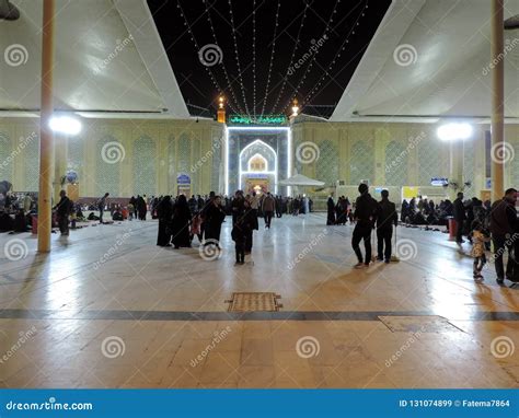 Night Scene of Exterior of Imam Ali Mosque Editorial Stock Image - Image of haram, located ...