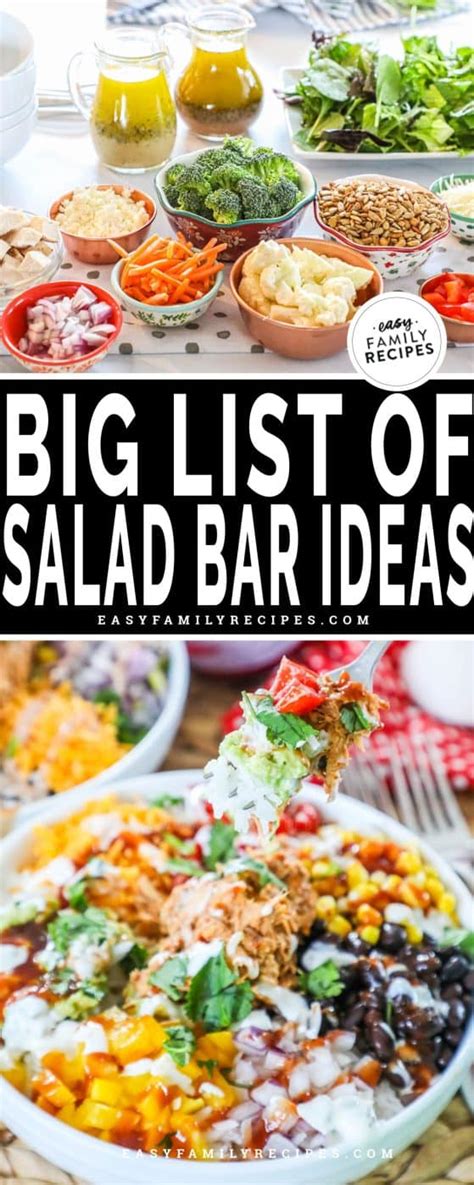 Salad bar Ideas - The MEGA List · Easy Family Recipes