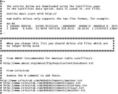 Ham Radio Deluxe User Guide: Satellite Tracking | Satellites : Ham ...