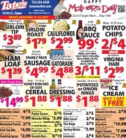 Tate's Supermarket Weekly Ad Circular