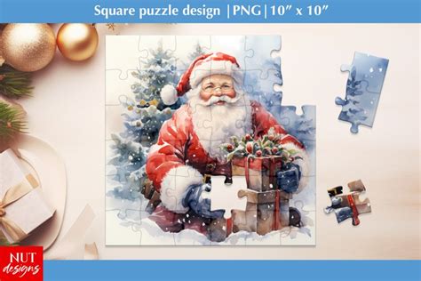 Santa puzzle Christmas puzzle printable, Kids (2785041)