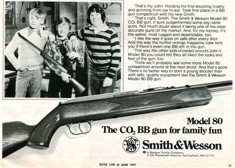 1977 Smith&Wesson Model 88 BB Gun Advertising Boys Life Ma… | Flickr