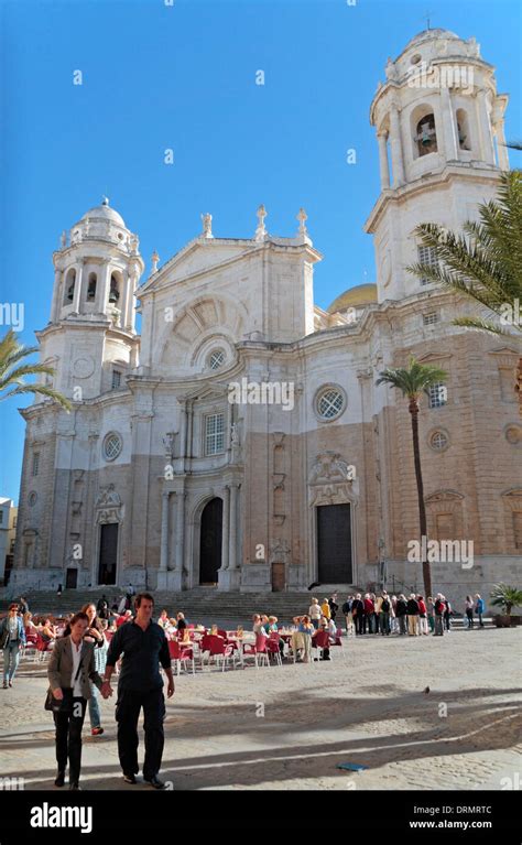 Cádiz Cathedral, Plaza de la Catedral, Cadiz, Andalusia, Spain Stock ...