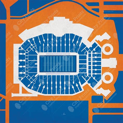 University of Florida Campus Map Art - City Prints