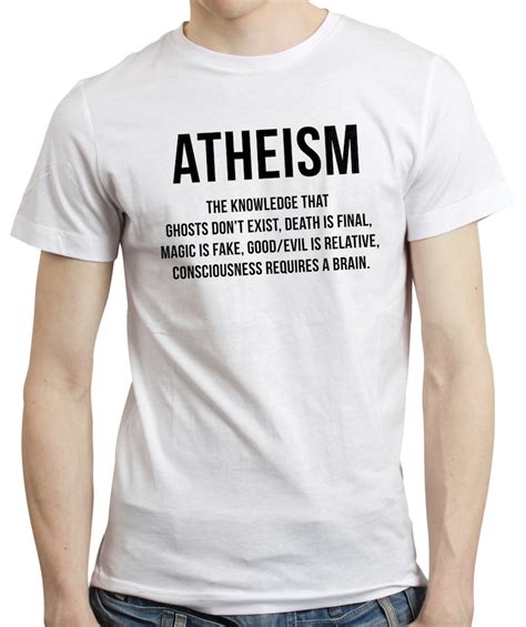 Atheist Atheism Quote Merchandise Religion Science Mens Funny - Etsy