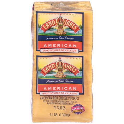 Land O Lakes® Premium American Slices Yellow Cheese (3 lb) - Instacart