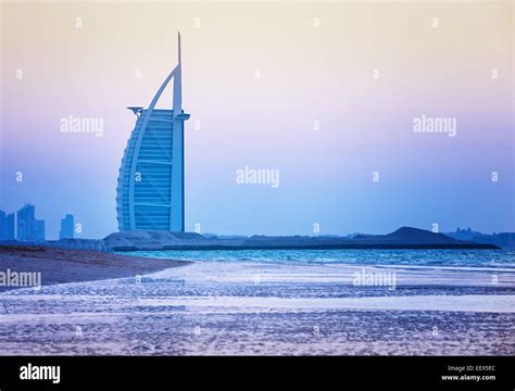 DUBAI, UAE - NOV 24: Burj Al Arab is 321m, second tallest hotel in the ...