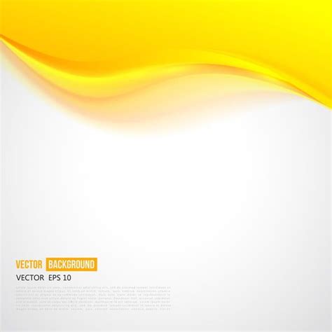 Abstract Yellow Wavy Background