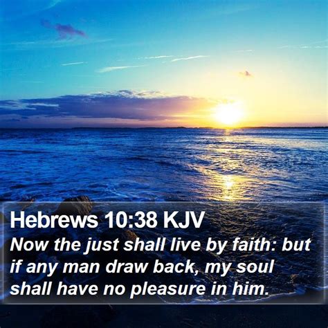 Hebrews 10:38 KJV Bible Verse Images