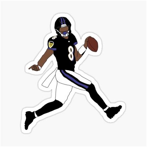 Lamar Jackson Stickers | Redbubble