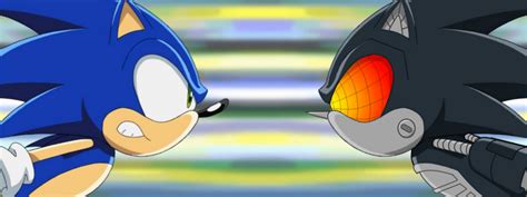 Sonic Vs Silver Sonic by darkpulse99 on DeviantArt