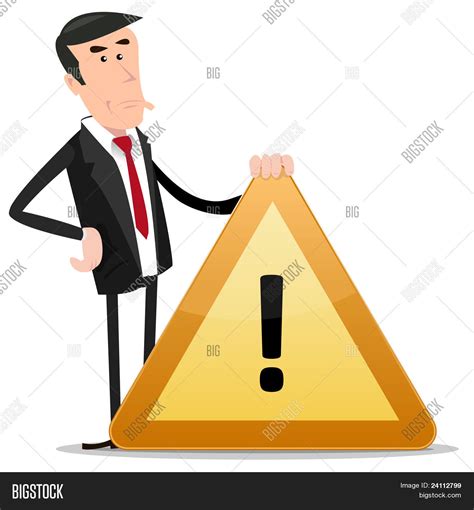 Businessman Warning Vector & Photo (Free Trial) | Bigstock