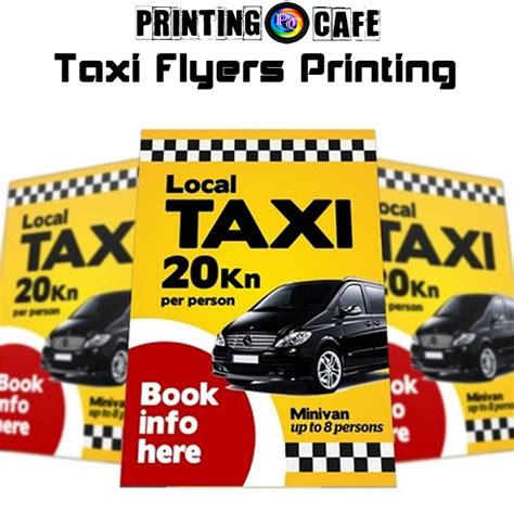 Taxi Flyers - Printing Cafe | Cheap Taxi business cards & Taxi receipts Printing