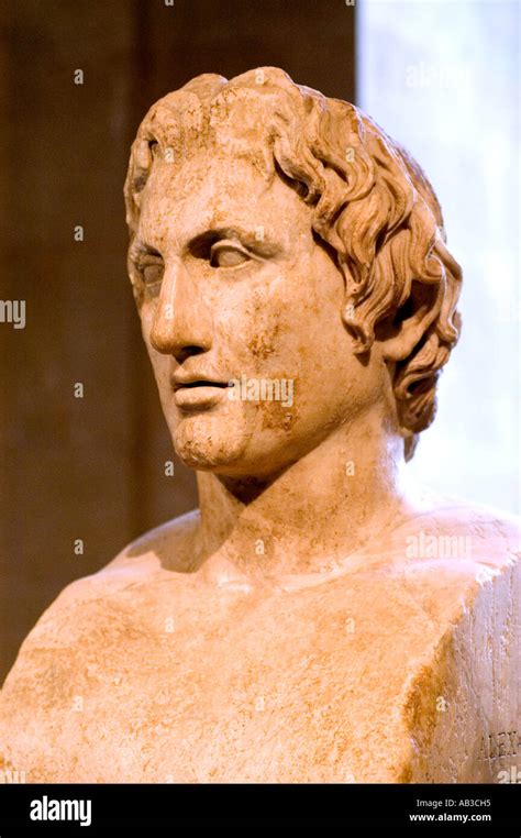 Alexander the Great 336 – 323 BC King of Macedonia Greek Greece Stock ...