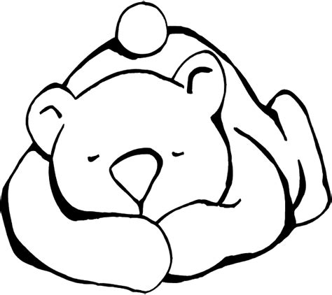 Sleeping Teddy Bear Clipart