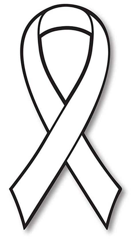 Download High Quality cancer ribbon clipart outline Transparent PNG ...