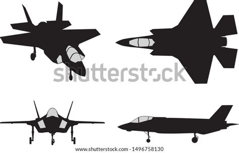 12 F 35 Silhouette Top View Images, Stock Photos & Vectors | Shutterstock