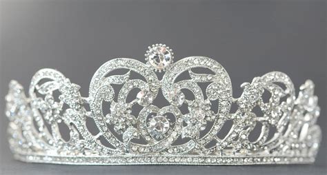 Bridal Tiara Wedding Tiara Silver Crown Crystal Tiara - Etsy