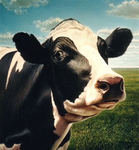 Holstein Portrait Painting - Holstein Portrait Fine Art Print | Bull art, Cow painting, Animal art