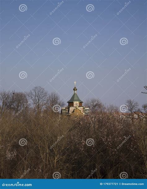 Wooden Church on a Background of Nature Stock Image - Image of branch, flora: 179377721