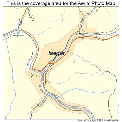 Aerial Photography Map of Iaeger, WV West Virginia