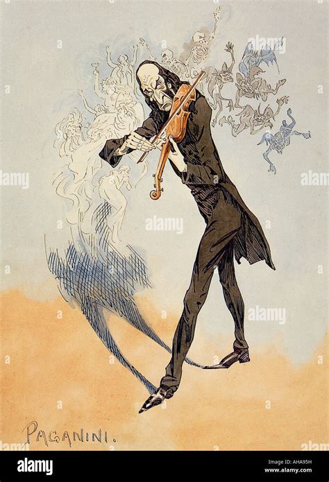 NICCOLO PAGANINI Italian violinist 1782 to 1840 Stock Photo - Alamy