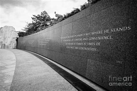 mlk quotes on the inscription wall Martin Luther King Jnr memorial Washington DC USA Photograph ...