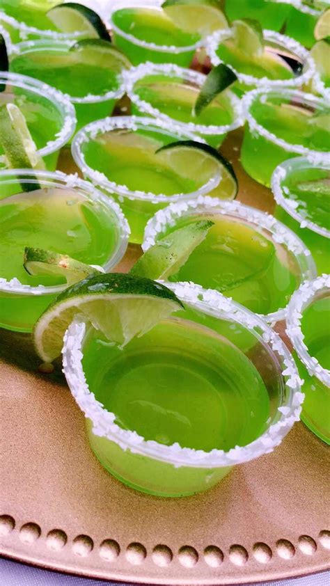 Lime margarita Jell-O shots, rim with salt & lime! | Lime margarita, Jell-o, Food