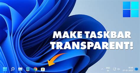 How to Make Windows 11 Taskbar Fully Transparent