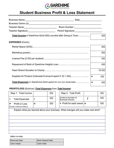 2023 Profit And Loss Form - Printable Forms Free Online