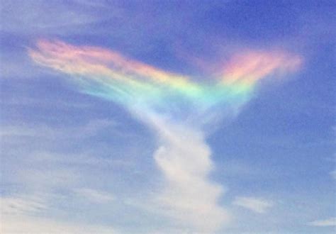 Free photo: Clouds with Rainbow - Above, Sunny, Puffy - Free Download - Jooinn