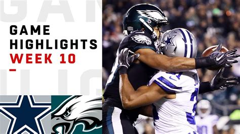 Cowboys vs. Eagles Week 10 Highlights | NFL 2018 - YouTube