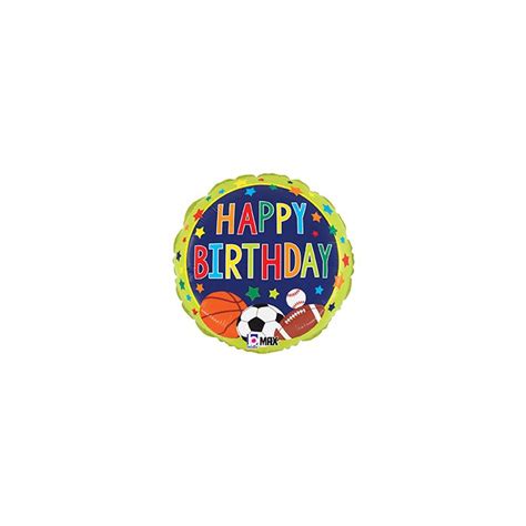 18" Sports Fan Birthday Pkg