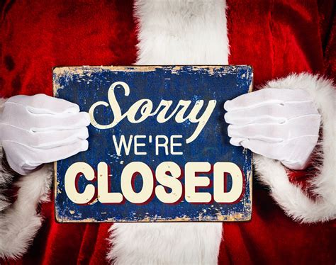 50 Closed For The Holidays Sign