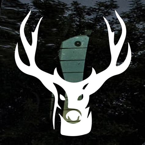 Deer Hunting Antlers Decal Sticker for Trucks – Decalfly