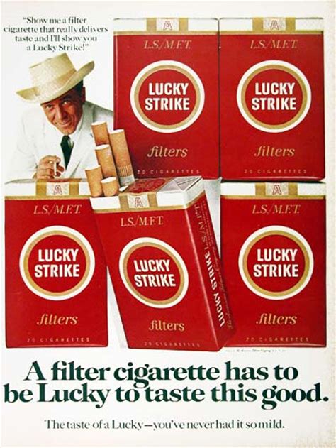 1967 Lucky Strike Cigarettes Classic Vintage Print Ad