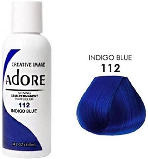 bol.com | Adore Shining Semi Permanent Hair Color Indigo Blue-112