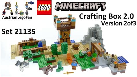 Lego Minecraft 21135 Crafting Box 2 0 Version 2of3 - Lego Speed Build Review - YouTube