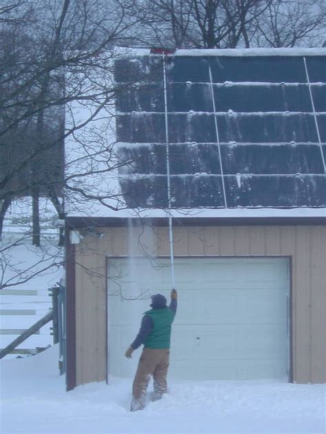 6 Safe Solutions For Solar Panel Snow Removal - Snow Rake Solar Panels - Angel-Guard Products