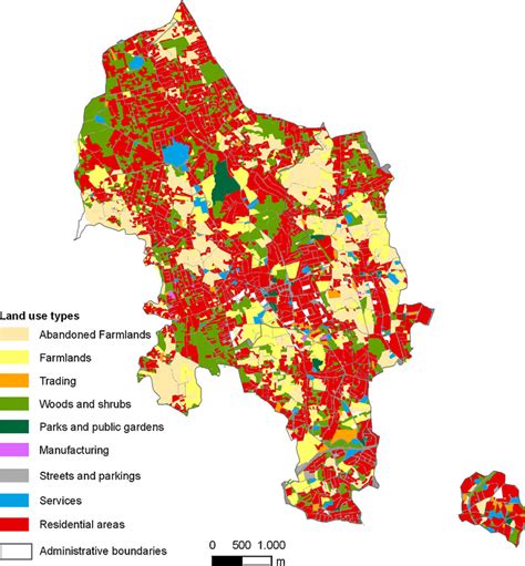 Land-use map for the study area. | Download Scientific Diagram