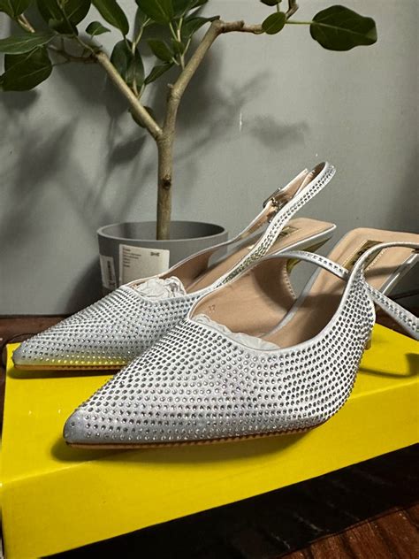 Silver heels, Women's Fashion, Footwear, Heels on Carousell