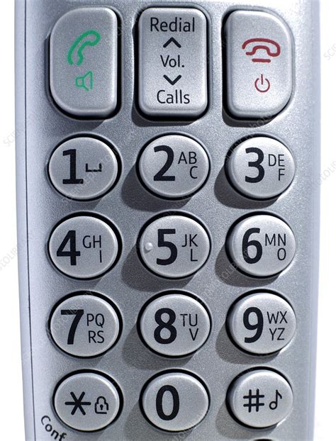 Telephone keypad - Stock Image - F008/3548 - Science Photo Library