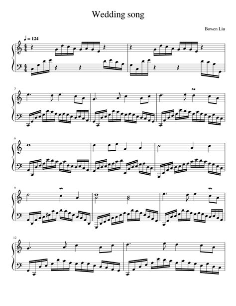 Wedding song Sheet music for Piano (Solo) | Musescore.com