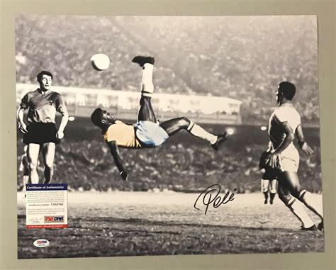 Pele Signed 16x20 Bicycle Kick Photo Autographed AUTO PSA/DNA COA Soccer HOF #fútbol #soccer ...