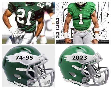 Philadelphia Eagles On-Field Alternate Riddell Full Size Replica Speed ...