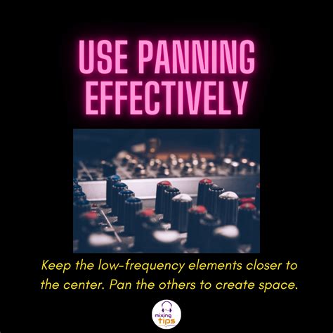Use Panning Effectively : r/mixingtips