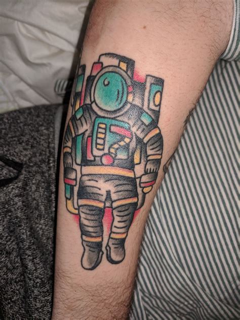 Spaceman tattoo by Eric Schwie at Jinxproof Montclair NJ Montclair Nj ...