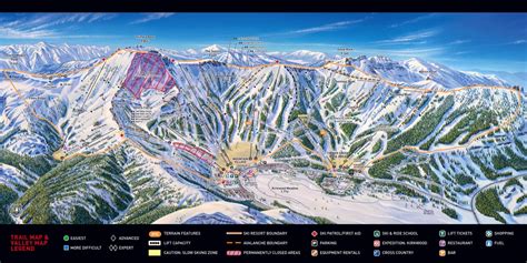 California Ski Maps | Kirkwood Ski Resort Trail Map